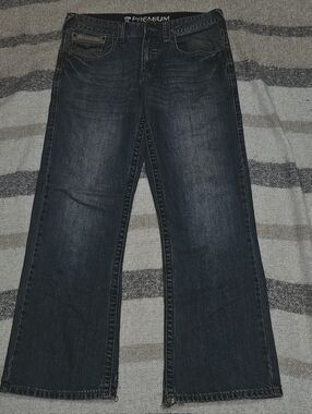 ⚠️Free Bundle Item Route 66 Premium Denim Blue Bootcut Jeans